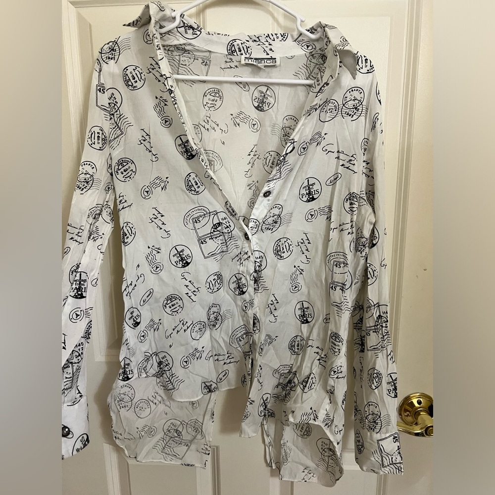 Paris-theme Blouse